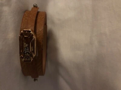 Leather Bracelet with Stone - Image 1 of 2