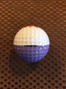 BOLA DE GOLF PING-LAVANDA/OJO PING BLANCO #7......LOGOTIPO FIESTA...9/10..NÚMERO ALTO - Imagen 1 de 4