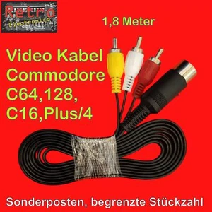 Commodore C64 128 VC20 C16 Plus/4 TV Video Monitor DIN RCA Cable RCA, bajo costo - Imagen 1 de 6