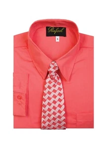Baby Boys Dress Shirts Tie Set Formal And Casual Useful With  Full Color #S858 - Picture 1 of 34