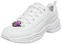 skechers white non slip shoes