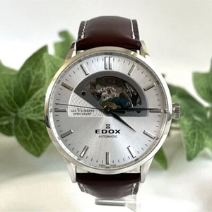 EDOX Les Vaubert Open Heart 85014-3 AIN Self-winding Men's Watch - Picture 1 of 10