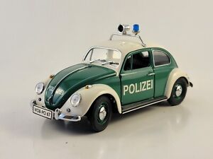 Franklin Mint 1967 Volkswagen Beetle "GERMAN POLICE" 1:24 "RARE" L@@K!