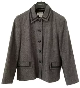 Vtg Pendleton Blazer Jacket Womens Size 12 Corpcore Preppy Lambswool Silk - Picture 1 of 7