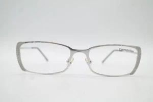 Vintage COSMOPOLITAN by ALPINA Paris Silver Oval Glasses Frame NOS - Picture 1 of 6