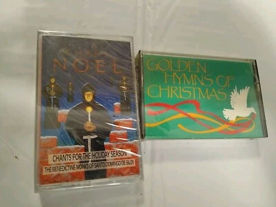 Chant Noel & Golden Hymns Christmas Holiday Benedictine Monks Cassettes Sealed - Image 1 of 3