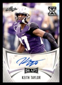 2021 Leaf Draft AUTO #BAKT3 Keith Taylor (ref 225510) - Picture 1 of 2