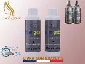 Lissage au Tanin 2x100ml (Taninoplastie) BlueGold Premium+2masques de protection - Imagen 1 de 2