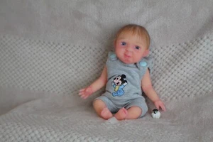 FULL BODY Miniature SILICONE BABY Boy - Picture 1 of 16