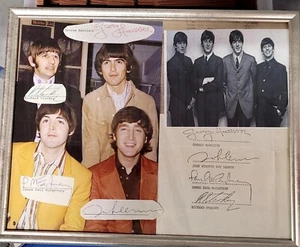 Beatles Single Autographs..John,Paul,George and Richard (Not Ringo)..originals - Picture 1 of 1