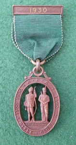 NATIONAL RIFLE ASSOCIATION RIFLE CLUB 1930 PRIZE MEDAL IN BRONZE - Imagen 1 de 3