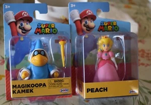 Super Mario Magikoopa & Peach 2,5" Inch Jakks Figur 2023 NEU - Bild 1 von 5