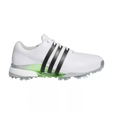 Size 9 Women Adidas Tour360 24 Boost Golf Shoes IF0259 White/Green - Image 1 of 4