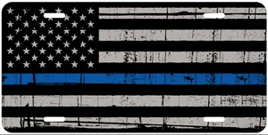 Eine dünne Linie amerikanische Flagge Nummernschild für Auto ATV Motorrad Fahrrad Wand - Bild 1 von 7