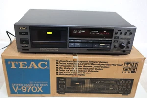 TEAC V-970X Stereo 3 Head Cassette Tape Deck Player Recorder- PARTS/REPAIR AS IS - Picture 1 of 14