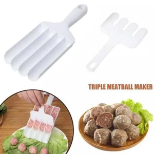 Creative Kitchen Tripla Macchina per Polpette, Antiaderente 4 in 1 Macchina per Polpette} - Foto 1 di 10
