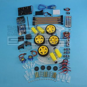 KIT COMPLETO robot 4 ruote - chassis piattaforma per arduino / pic - ART. CS05 - Foto 1 di 7