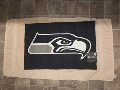 Seattle Seahawks Rug 19"x 30" NFL Football  Door Mat Game Room FANMATS  - Image 1 of 4