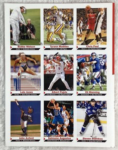 John Axford 2012 SPORTS ILLUSTRATED SI FOR KIDS CARD UNCUT SHEET SERIES 5