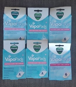 6-Vicks VapoPads Refill Pads Rosemary and Lavender 8 Hour Pad 6 Count, 6 Packs