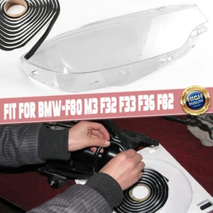 Derecha Para BMW Serie 4 F33 F32 F80 M3 F82 17~20 Máscara Cubierta Lente Faro Transparente - Imagen 1 de 13
