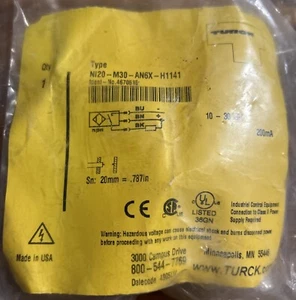 TURCK Inductive Proximity Sensor Ni20-M30-AN6X-H1141. New In Package. AF - Picture 1 of 2