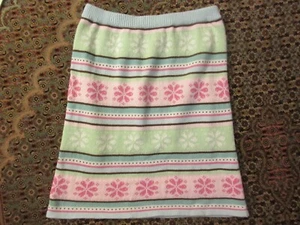 Gymboree Girls size 12 Sweater Skirt Fair Isle Pastel Colors - Picture 1 of 2