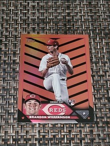 2023 Topps Update Orange Black Foil Halloween US286 Brandon Williamson Rookie RC