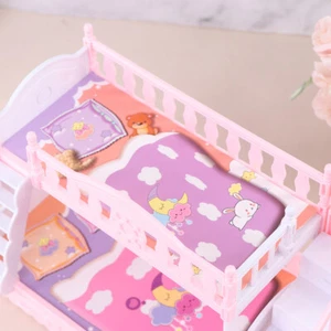 Doll Toy Furniture European Style Bunk Bed Double Bunk Bed Girl Birthday Toy-v - Picture 1 of 12