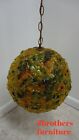 Vintage Mid Century Spun Plastic Floating Orb Psychedelic Light Chandelier C