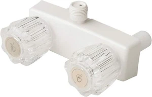 Laguna Brass RV Two Handle Non-Metallic Shower Diverter White 3220AWT Motorhome - Bild 1 von 1