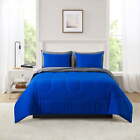 Blue Reversible 5-Piece Bed in a Bag Comforter Set with Sheets, Twin XL