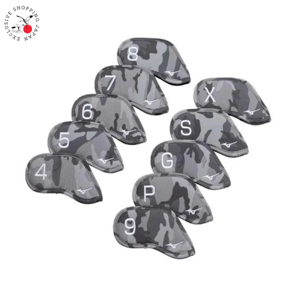MIZUNO Golf Head Covers for Irons Set of 10 By Club Unisex Camo 5LJH2302