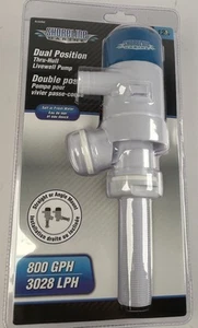 Shoreline Marine SL52262 Dual Position Thru-Hull Livewell Pump 800 GPH New - Picture 1 of 4
