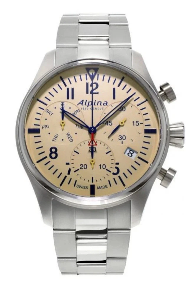 Alpina Men's Startimer Pilot Chronograph Quartz Watch 42MM AL-371BG4S6B - Image 1 of 1