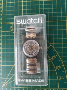 Swatch Marechal Sam 101 automatico 1993 Swiss Made 23 Rubini bracciale Flexi - Foto 1 di 6