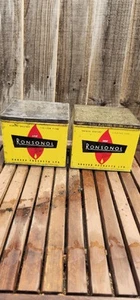 Ronsonol Vintage Feuerzeug Kraftstoff Vorratsdose leer Sammlerstück x2 - Bild 1 von 4