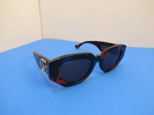 Gucci Womens Sunglasses GG1421S Chunky Cat Eye Red/Blue 51/20-145 - Picture 1 of 8