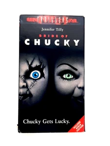 Bride of Chucky Horror Comedy VHS Jennifer Tilly Ronnie Yu Director 1999 - Picture 1 of 4