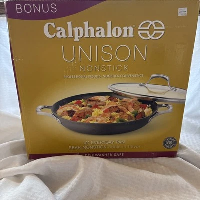 Calphalon Unison Sear Nonstick 12" Everyday Pan with Cover - Image 1 of 3