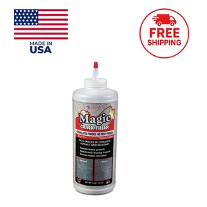 Magic Crack Filler 2LB Concrete Grey, for Filling in Concrete Cracks on Driveway - Picture 1 of 7