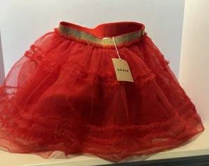 NWT Mini Boden Red Tulle Party Skirt/Tutu Ruffles Girls 8-9 Y Adorable! - Picture 1 of 12
