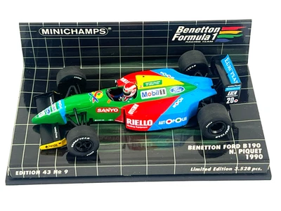 Minichamps Benetton Ford B190 Piquet 1990 1/43 Scale Resin F1 Car - Image 1 of 4