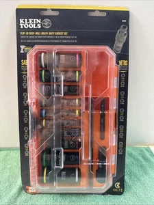 NEW Klein Tools Flip-20 Deep-Well Heavy-Duty Socket Set 65239 - Picture 1 of 11