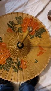 Bambus Reispapier Regenschirm - Bild 1 von 12