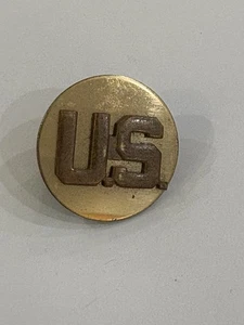 Vintage US Army Vietnam Era Enlisted Collar Disc Pin VG Condition. - Bild 1 von 3