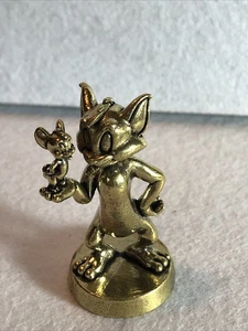 Kleine Figur Skulptur Tom & Jerry aus massivem Messing - Bild 1 von 9