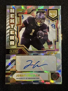 2025 Score Jonah Coleman NIL Auto Next ERA /25 #NEN-JCO Washington Huskies - Bild 1 von 4