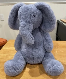 Jellycat Bashful Luxe Elephant Blue Gray Plush - Picture 1 of 4