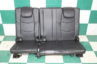 15' ESCALADE Black Leather Power Folding Rear Back Third 3rd Row Seat Assembly Foto 1 de 4